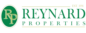 Reynard Properties translucent green and gold logo featured in Glo Clean’s commercial clients section on York homepage