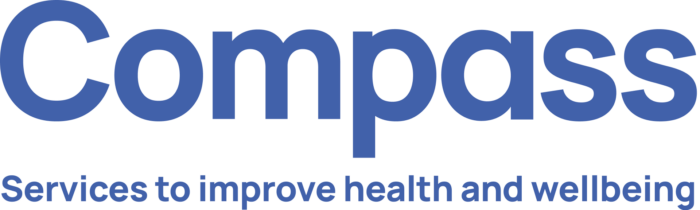 Compass logo with tagline Services to improve health and wellbeing