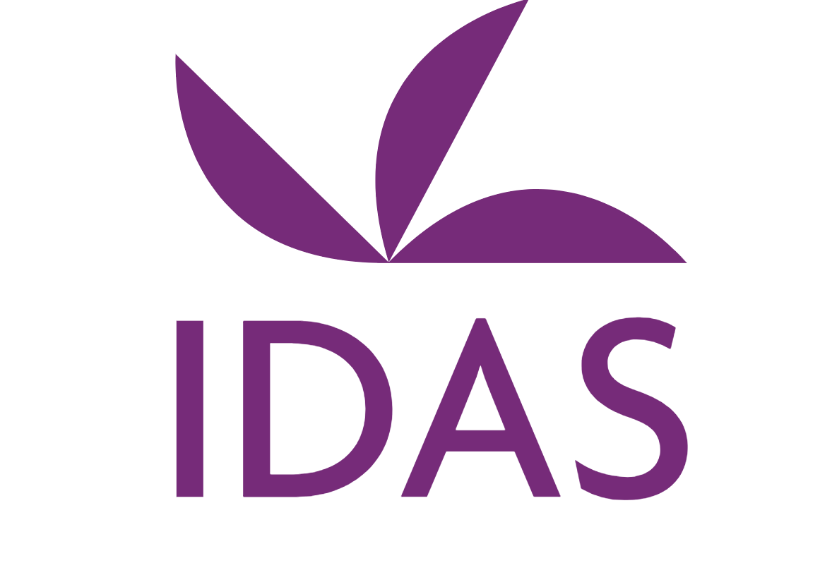 Purple IDAS logo graphic on white background representing a client brand featured on Glo Clean York commercial clients page
